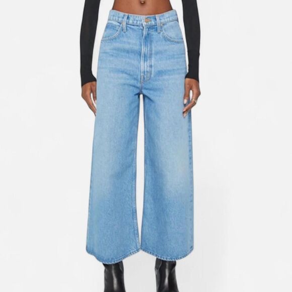 Mother SNACKS! the dinner bell Wide Leg Crop Jeans Y2K Streetwear – Sz 32 NWT - Picture 2 of 8